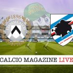 Udinese Sampdoria live tabellino risultato diretta