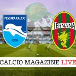 Pescara Ternana cronaca diretta live risultato in tempo reale