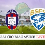 Crotone Brescia live risultato tempo reale