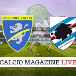 Frosinone Sampdoria cronaca diretta risultato live