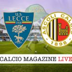 Lecce Ascoli cronaca diretta live risultato in campo reale