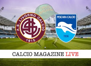 Livorno Pescara cronaca diretta live risultato in campo reale