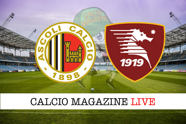 Ascoli Salernitana cronaca diretta live risultato in tempo reale