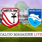 Carpi Pescara cronaca diretta live risultato in tempo reale