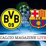 Borussia Dortmund Barcellona cronaca diretta live risultato in tempo reale