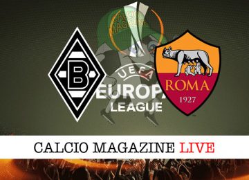 Borussia Monchengladbach Roma cronaca diretta live risultato in tempo reale