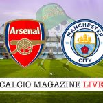 Arsenal Manchester City cronaca diretta live risultato in tempo reale