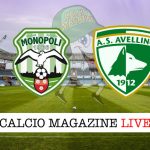 Monopoli Avellino cronaca diretta live risultato in tempo reale