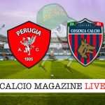 Perugia Cosenza cronaca diretta live risultato in tempo reale