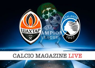 Shakhtar Donetsk Atalanta cronaca diretta live risultato in tempo reale