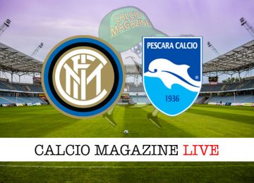 Inter Pescara cronaca diretta live risultato in tempo reale