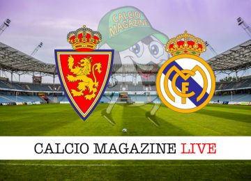 Real Saragozza Real Madrid cronaca diretta live risultato in tempo reale