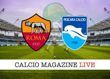 Roma Pescara cronaca diretta live risultato in tempo reale