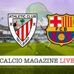 Athletic Bilbao Barcellona cronaca diretta live risultato in tempo reale