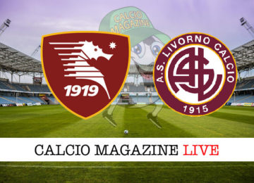 Salernitana Livorno cronaca diretta live risultato in tempo reale