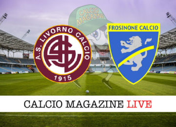 Livorno Frosinone cronaca diretta live risultato in tempo reale