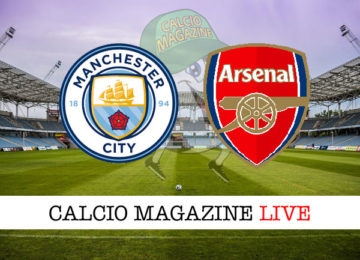 Manchester City Arsenal cronaca diretta live risultato in tempo reale