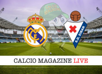 Real Madrid Eibar cronaca diretta live risultato in tempo reale