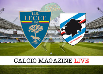 Lecce Sampdoria cronaca diretta live risultato in tempo reale