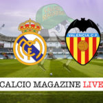 Real Madrid Valencia cronaca diretta live risultato in tempo reale