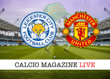 Leicester Manchester United cronaca diretta live risultato in tempo reale