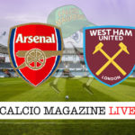 Arsenal West Ham Palace cronaca diretta live risultato in tempo reale