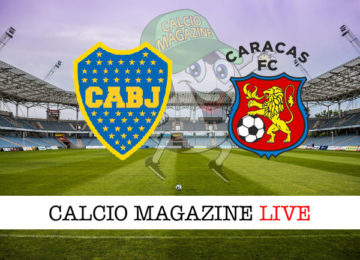 Boca Juniors Caracas cronaca diretta live risultato in tempo reale