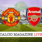 Manchester United Arsenal cronaca diretta live risultato in tempo reale