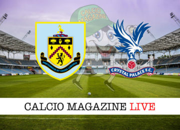 Burnley Crystal Palace cronaca diretta live risultato in tempo reale