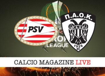 PSV Eindhoven Paok cronaca diretta live risultato in tempo reale