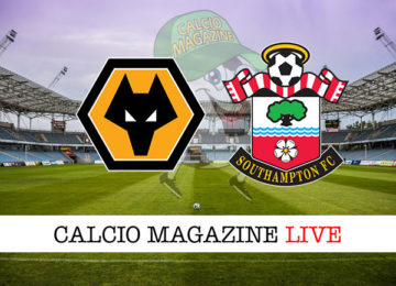 Wolverhampton Southampton cronaca diretta live risultato in tempo reale