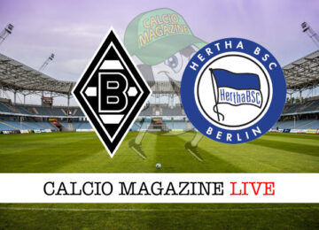 Borussia Monchengladbach Hertha Berlino cronaca diretta live risultato in tempo reale