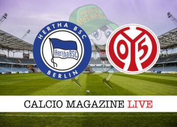 Hertha Berlino Mainz cronaca diretta live risultato in tempo reale