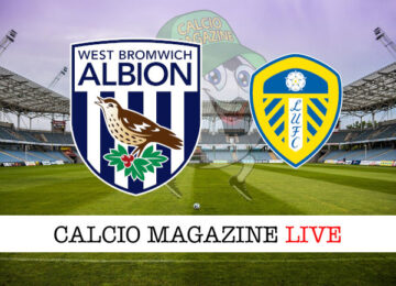 West Bromwich Leeds cronaca diretta live risultato in tempo reale