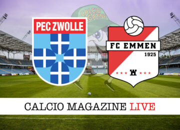 Zwolle FC Emmen cronaca diretta live risultato in tempo reale