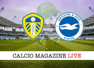 Leeds Brighton cronaca diretta live risultato in tempo reale