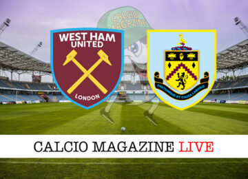 West Ham Burnley cronaca diretta live risultato in tempo reale