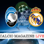 Atalanta Real Madrid cronaca diretta live risultato in tempo reale