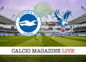 Brighton Crystal Palace cronaca diretta live risultato in tempo reale