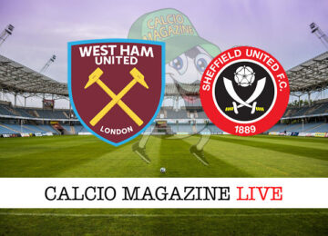 West Ham Sheffield United cronaca diretta live risultato in tempo reale