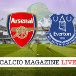 Arsenal - Everton cronaca diretta live risultato in tempo reale