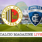 Ascoli - Empoli cronaca diretta live risultato in tempo reale