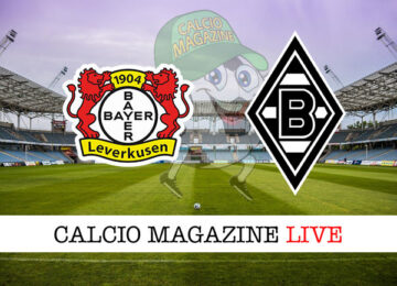 Bayer Leverkusen Borussia M'Gladbach cronaca diretta live risultato in tempo reale