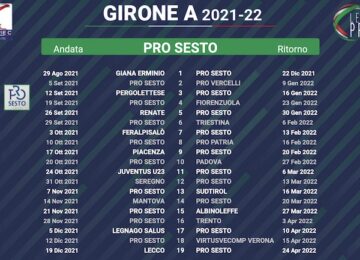 calendario pro sesto 2021-2022