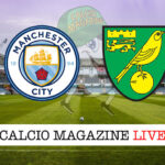 Manchester City Norwich cronaca diretta live risultato in tempo reale