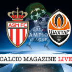 Monaco Shakhtar Donetsk cronaca diretta live risultato in tempo reale