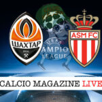 Shakhtar Donetsk Monaco cronaca diretta live risultato in tempo reale