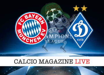 Bayern Monaco Dinamo Kiev cronaca diretta live risultato in tempo reale