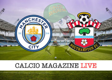 Manchester City Southampton cronaca diretta live risultato in tempo reale