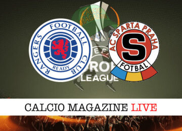 Rangers Sparta Praga cronaca diretta live risultato in tempo reale